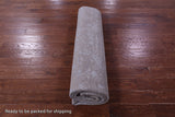 Grey Persian Tabriz Hand Knotted Wool & Silk Rug - 7' 11" X 9' 10" - Golden Nile