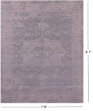 Grey Persian Fine Serapi Handmade Wool Rug - 7' 9" X 9' 7" - Golden Nile