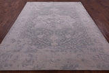 Grey Persian Fine Serapi Handmade Wool Rug - 7' 9" X 9' 7" - Golden Nile