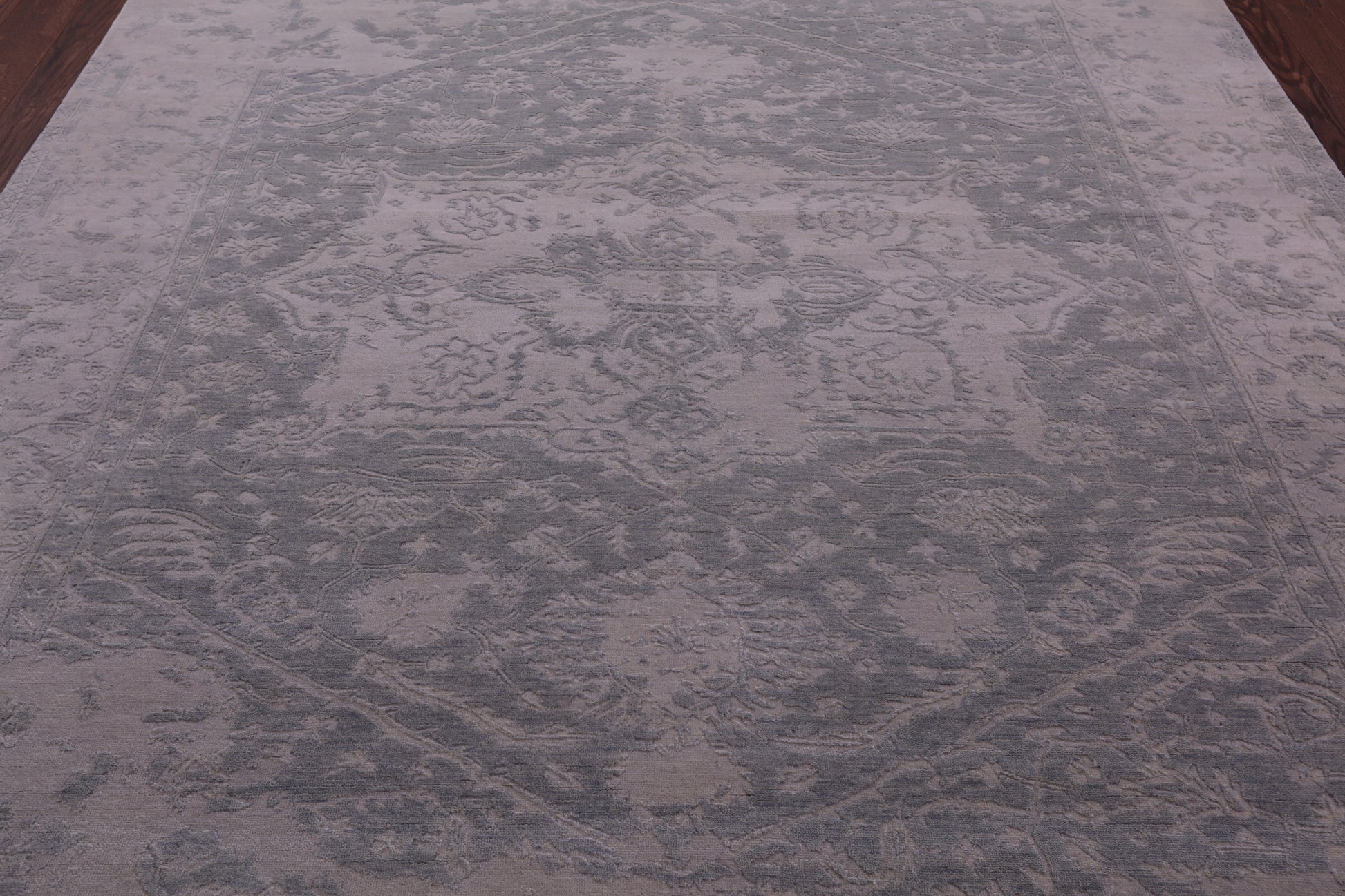 Grey Persian Fine Serapi Handmade Wool Rug - 7' 9" X 9' 7" - Golden Nile
