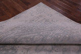 Grey Persian Fine Serapi Handmade Wool Rug - 7' 9" X 9' 7" - Golden Nile