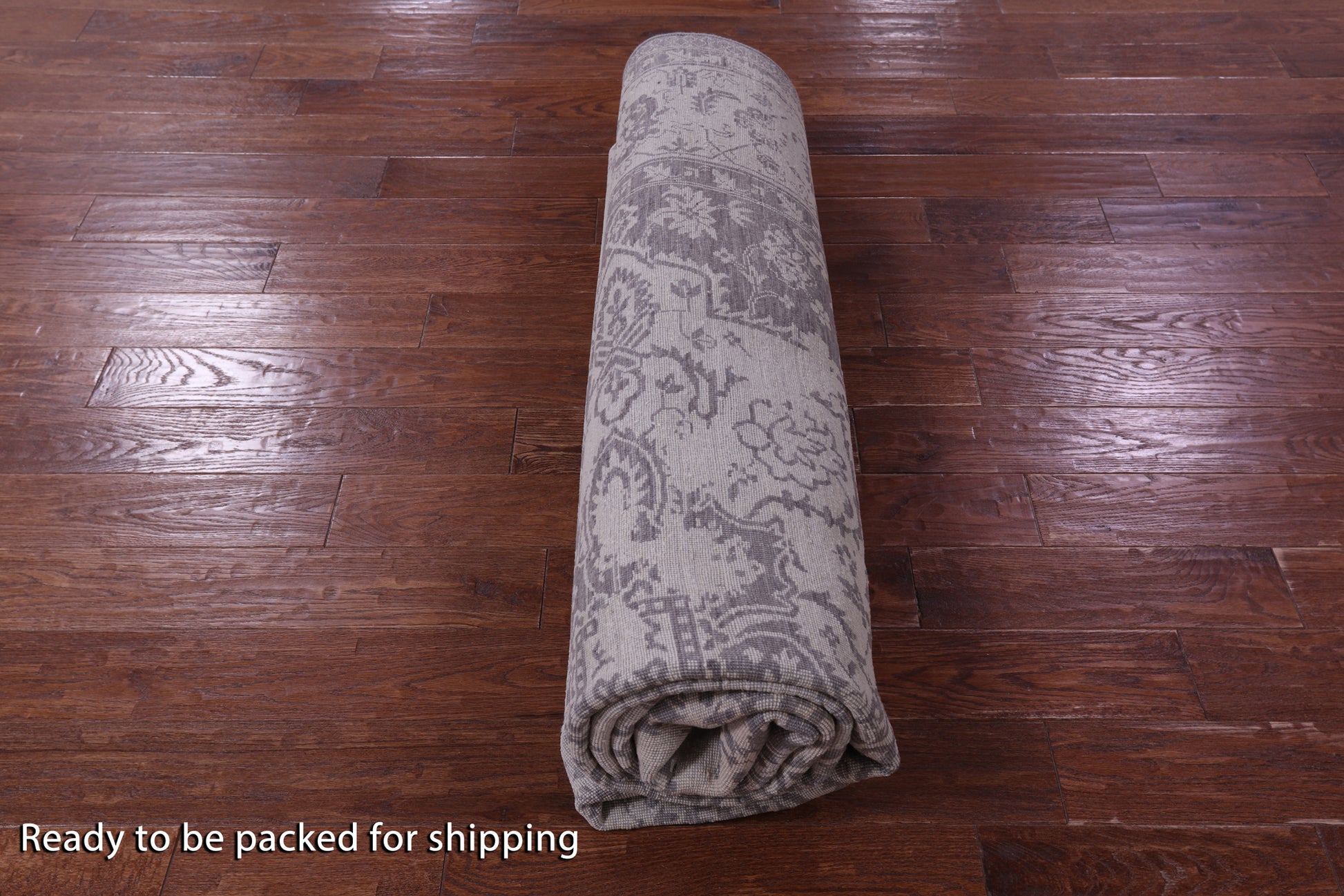 Grey Persian Fine Serapi Hand Knotted Wool Rug - 8' 0" X 10' 3" - Golden Nile