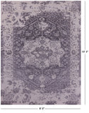 Grey Persian Fine Serapi Hand Knotted Wool Rug - 8' 0" X 10' 3" - Golden Nile