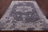 Grey Persian Fine Serapi Hand Knotted Wool Rug - 8' 0" X 10' 3" - Golden Nile