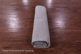 Grey Contemporary Handmade Wool & Silk Rug - 7' 10" X 9' 11" - Golden Nile