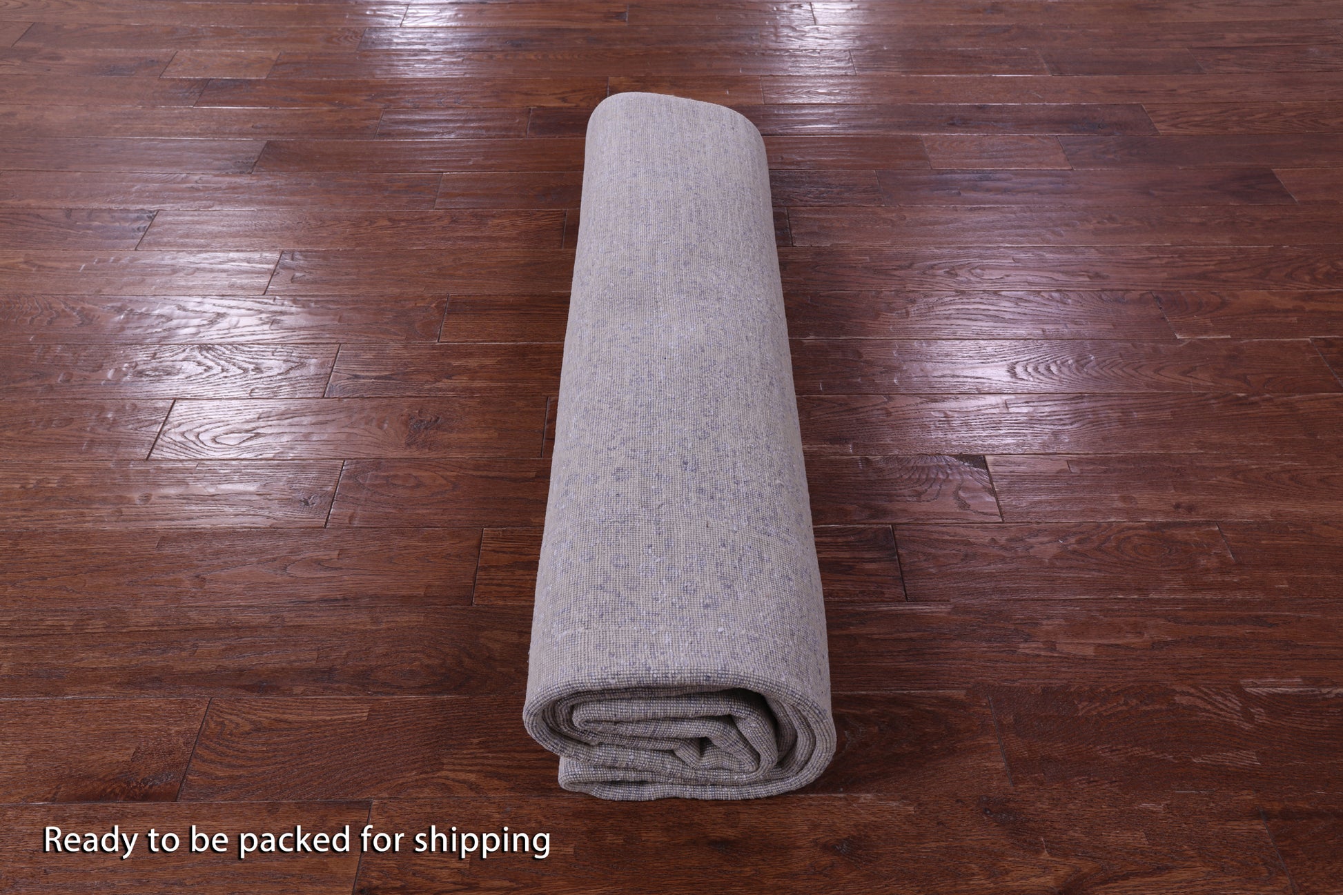 Grey Contemporary Handmade Wool & Silk Rug - 7' 10" X 9' 11" - Golden Nile