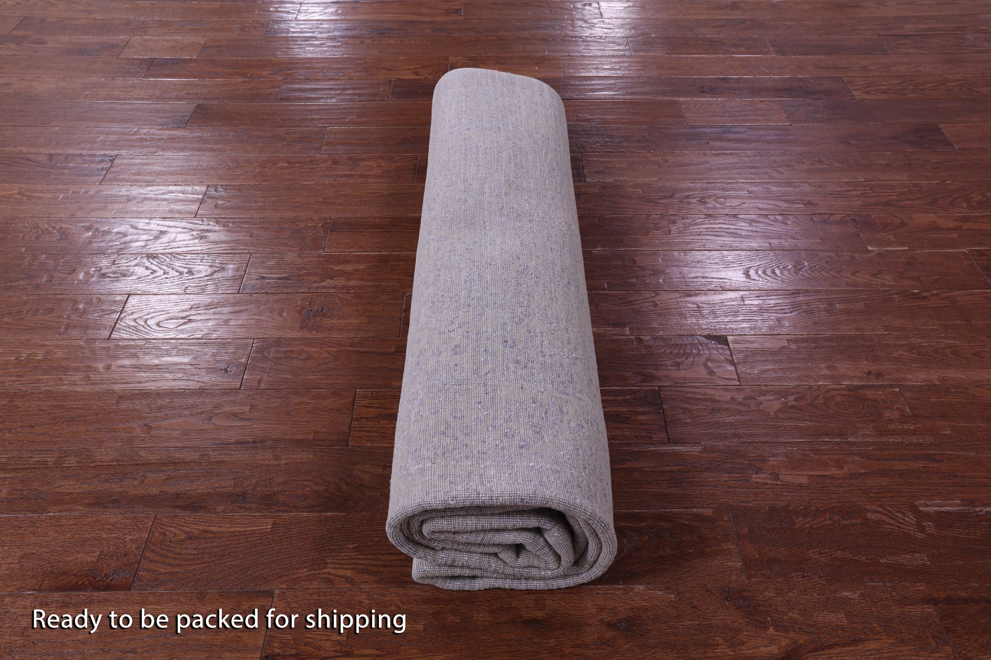 Grey Contemporary Handmade Wool & Silk Rug - 7' 10" X 9' 11" - Golden Nile