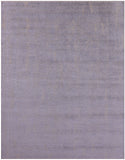 Grey Contemporary Handmade Wool & Silk Rug - 7' 10" X 9' 11" - Golden Nile