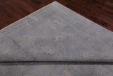 Grey Contemporary Handmade Wool & Silk Rug - 7' 10" X 9' 11"