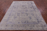 Persian Tabriz Hand Knotted Wool & Silk Rug - 7' 9" X 9' 9" - Golden Nile