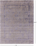 Persian Tabriz Hand Knotted Wool & Silk Rug - 7' 9" X 9' 9" - Golden Nile