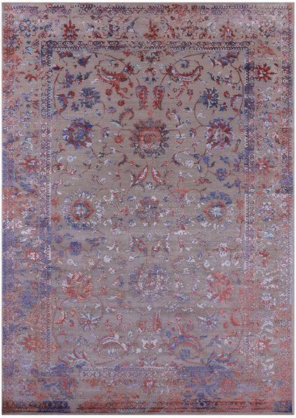 Persian Tabriz Hand Knotted Wool & Silk Rug - 7' 11" X 11' 1" - Golden Nile