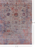 Persian Tabriz Hand Knotted Wool & Silk Rug - 7' 11" X 11' 1"