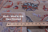 Persian Tabriz Hand Knotted Wool & Silk Rug - 7' 11" X 11' 1" - Golden Nile