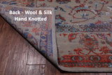 Persian Tabriz Hand Knotted Wool & Silk Rug - 7' 11" X 11' 1"