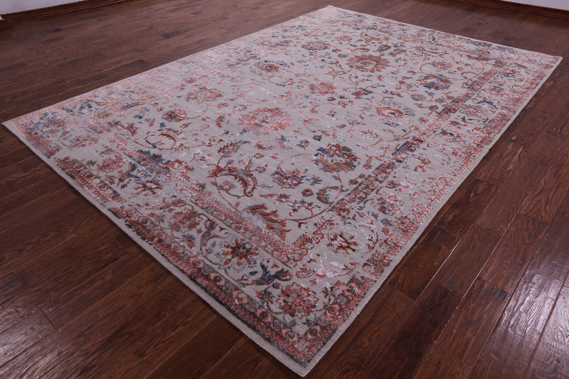 Persian Tabriz Hand Knotted Wool & Silk Rug - 7' 10" X 11' 4" - Golden Nile