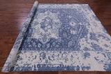 Blue Persian Fine Serapi Hand Knotted Wool Rug - 9' 0" X 11' 8" - Golden Nile