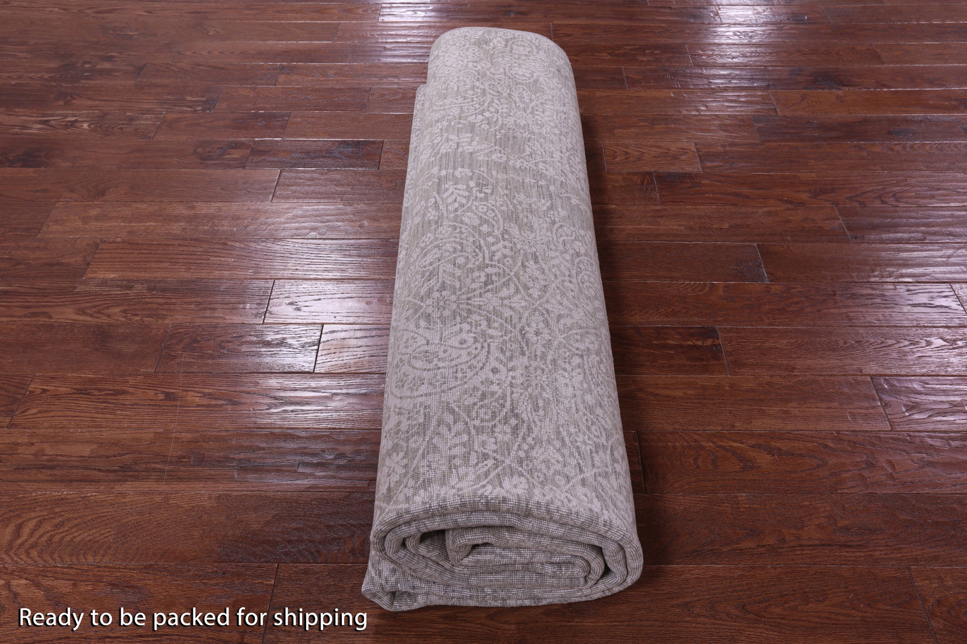 Contemporary Hand Knotted Wool & Silk Rug - 8' 11" X 11' 10" - Golden Nile