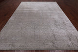 Contemporary Hand Knotted Wool & Silk Rug - 8' 11" X 11' 10"