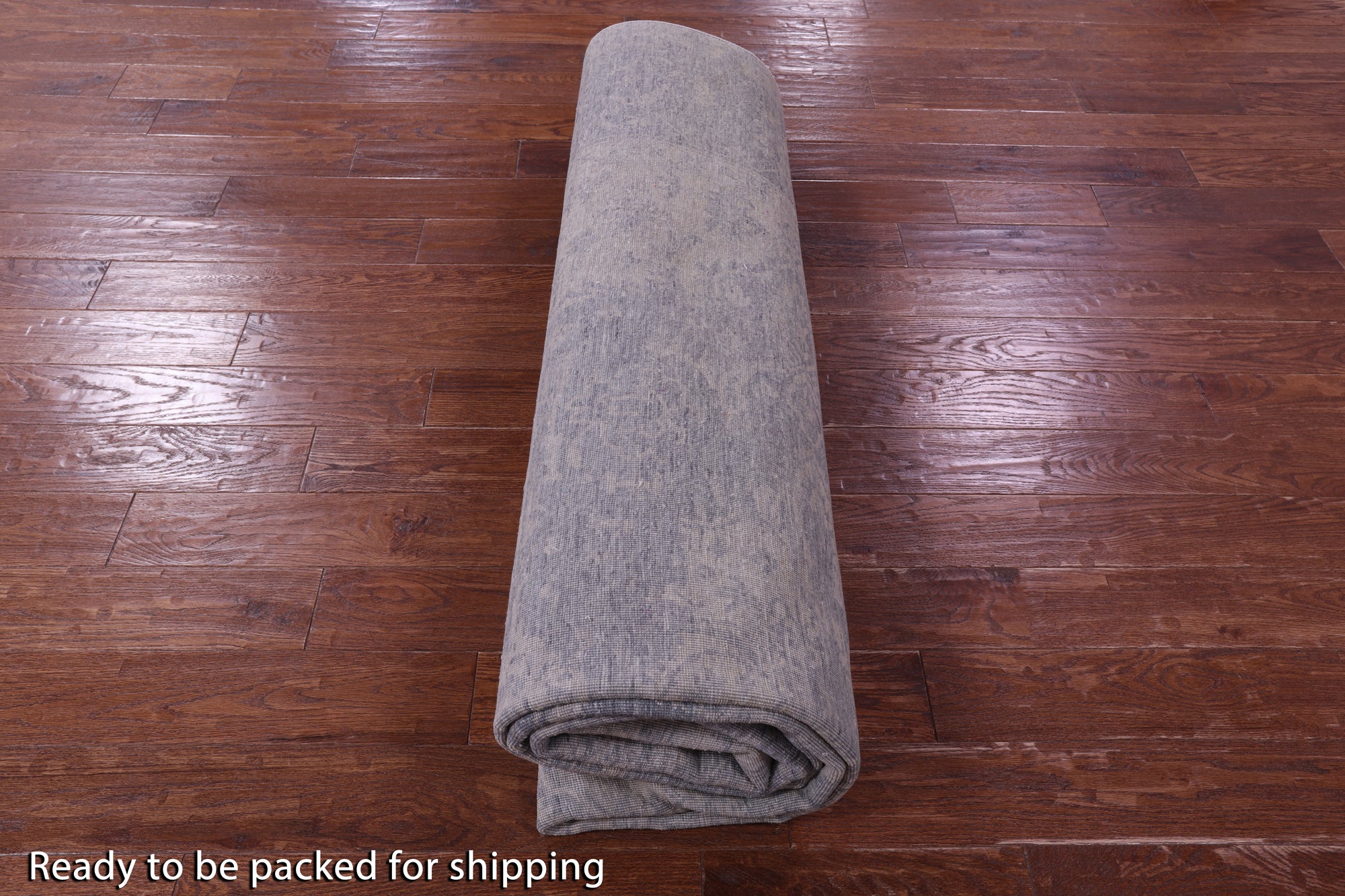 Grey Persian Fine Serapi Hand Knotted Wool Rug - 8' 9" X 12' 1" - Golden Nile
