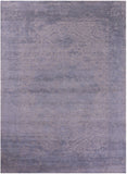 Grey Persian Fine Serapi Hand Knotted Wool Rug - 8' 9" X 12' 1" - Golden Nile
