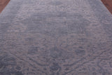 Grey Persian Fine Serapi Hand Knotted Wool Rug - 8' 9" X 12' 1" - Golden Nile