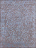 Grey Persian Tabriz Hand Knotted Wool & Silk Rug - 8' 10" X 11' 11" - Golden Nile