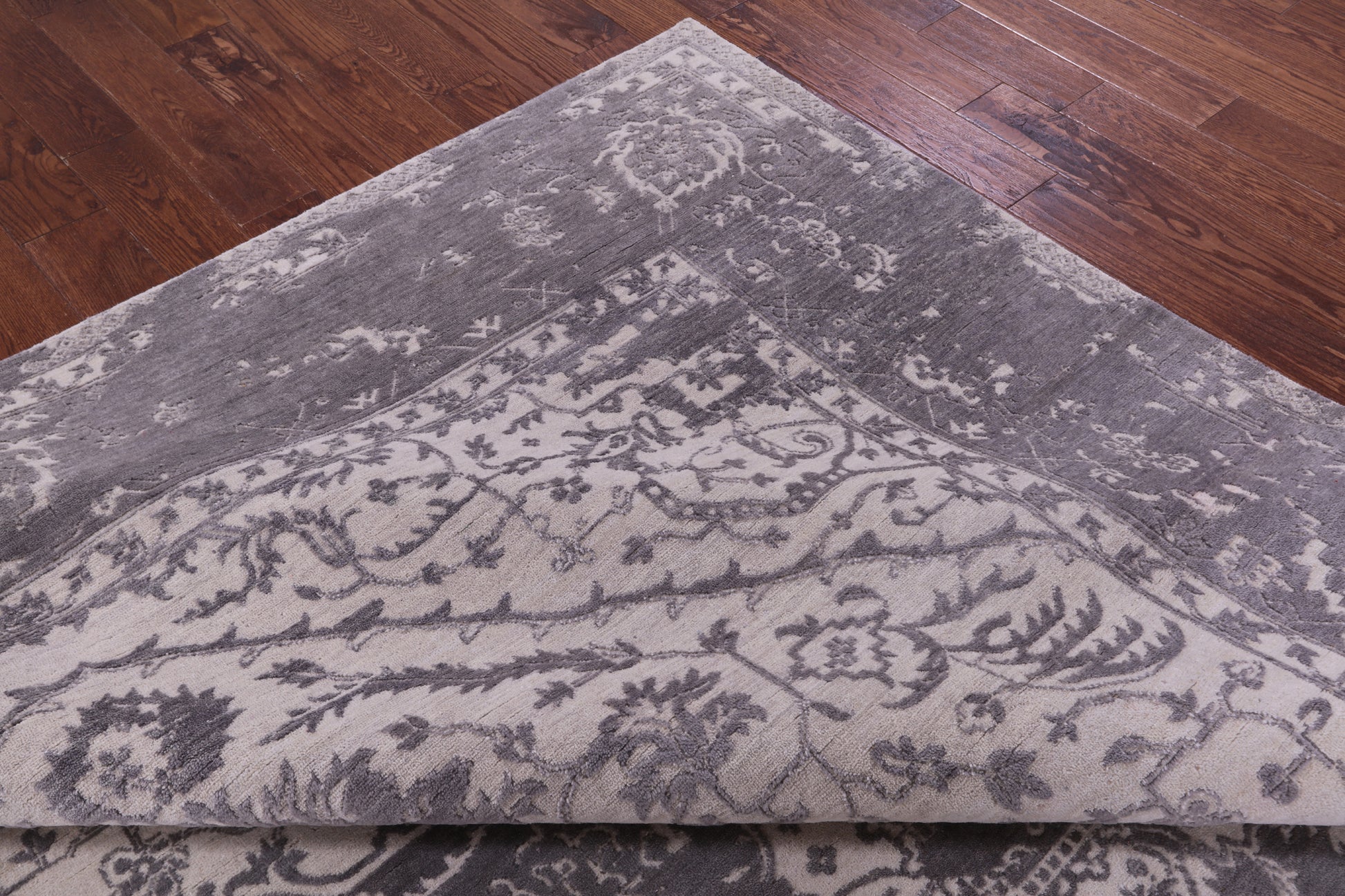 Ivory Persian Fine Serapi Handmade Wool Rug - 8' 11" X 12' 5" - Golden Nile