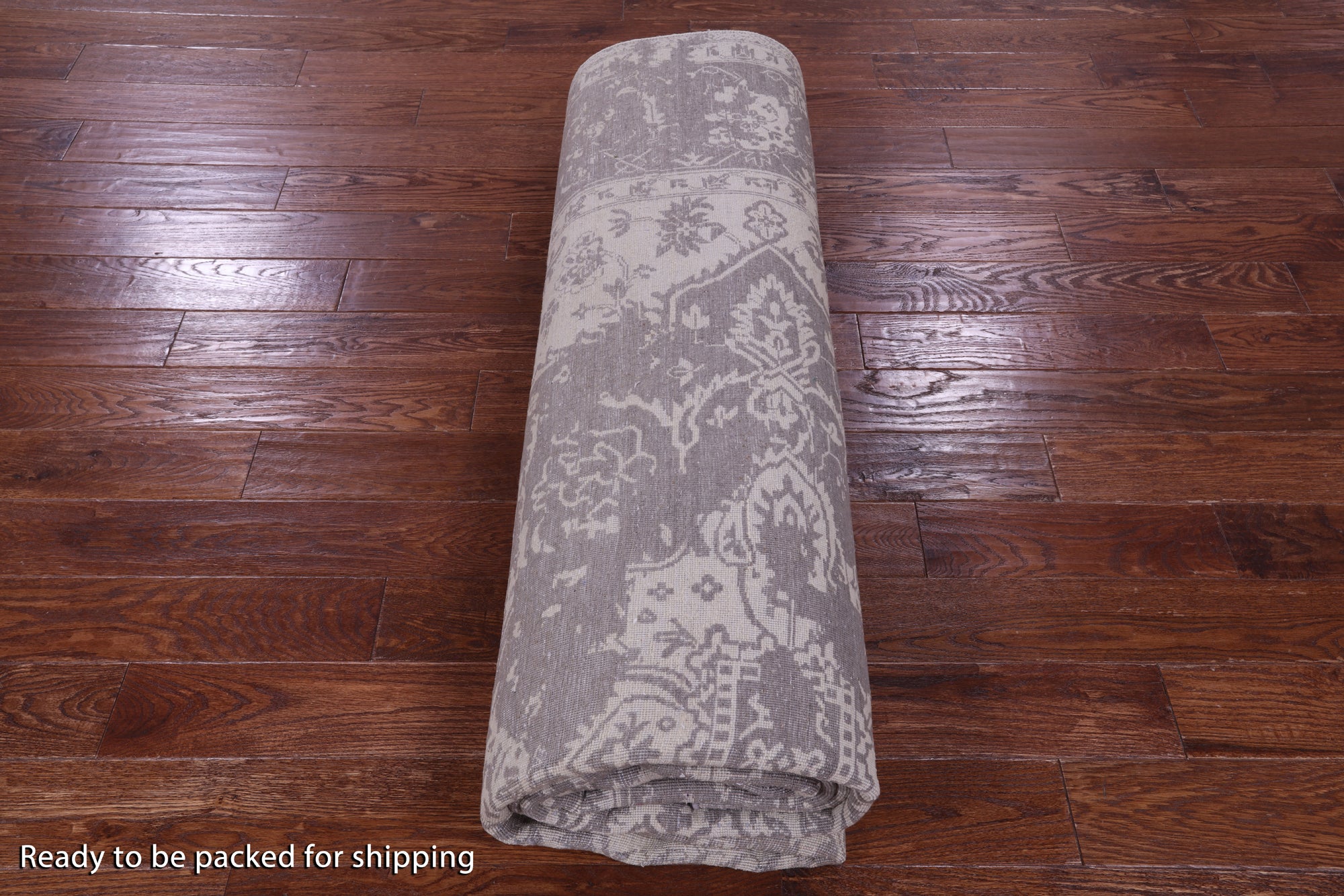 Ivory Persian Fine Serapi Handmade Wool Rug - 8' 11" X 12' 5" - Golden Nile