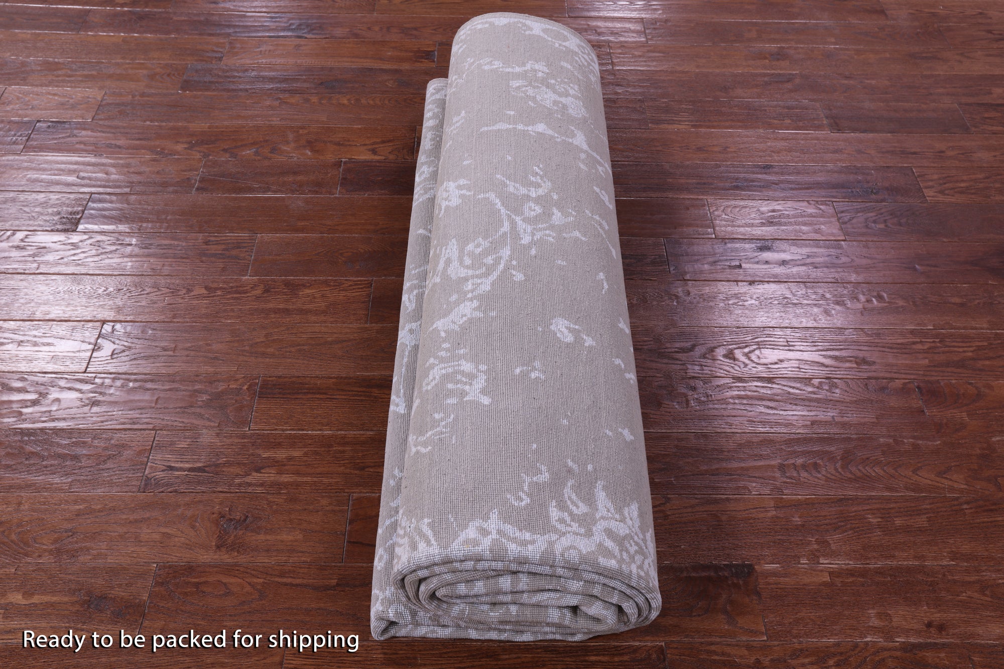 Grey Persian Tabriz Hand Knotted Wool & Silk Rug - 8' 10" X 12' 1" - Golden Nile