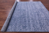 Blue Persian Tabriz Hand Knotted Wool & Silk Rug - 8' 10" X 12' 3" - Golden Nile