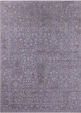 Grey Persian Tabriz Hand Knotted Wool & Silk Rug - 8' 11" X 12' 5" - Golden Nile