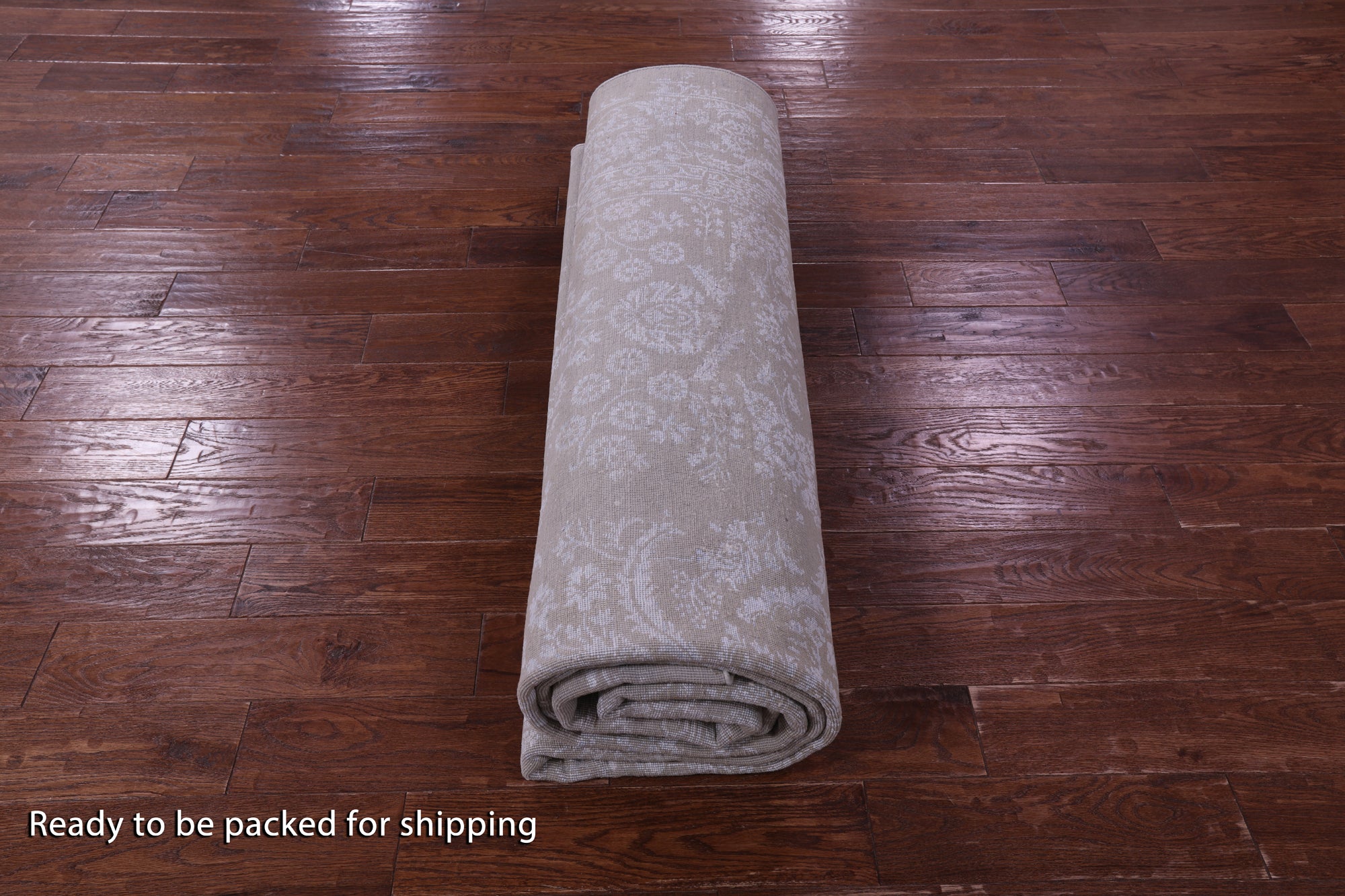 Grey Persian Tabriz Hand Knotted Wool & Silk Rug - 8' 10" X 11' 10" - Golden Nile