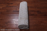 Grey Persian Tabriz Hand Knotted Wool & Silk Rug - 8' 10" X 11' 10"