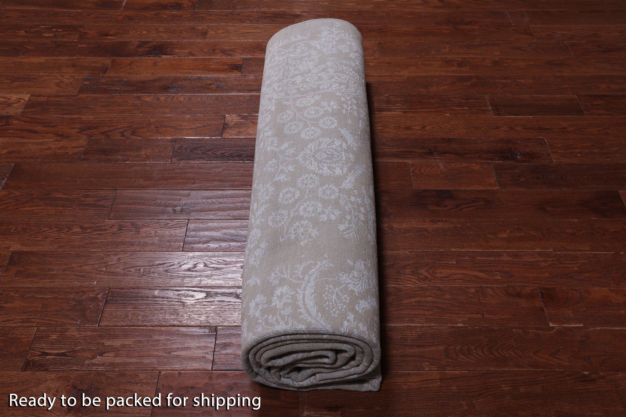 Grey Persian Tabriz Hand Knotted Wool & Silk Rug - 8' 10" X 11' 10"