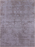 Grey Persian Tabriz Hand Knotted Wool & Silk Rug - 8' 10" X 11' 10" - Golden Nile