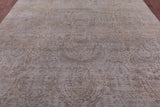 Contemporary Hand Knotted Wool & Silk Rug - 9' 0" X 11' 8" - Golden Nile