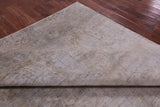 Contemporary Hand Knotted Wool & Silk Rug - 9' 0" X 11' 8" - Golden Nile
