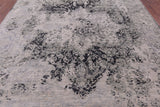 Grey Persian Fine Serapi Hand Knotted Wool Rug - 9' 0" X 11' 11" - Golden Nile