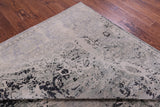 Grey Persian Fine Serapi Hand Knotted Wool Rug - 9' 0" X 11' 11" - Golden Nile