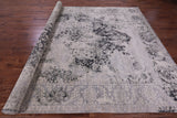 Grey Persian Fine Serapi Hand Knotted Wool Rug - 9' 0" X 11' 11" - Golden Nile