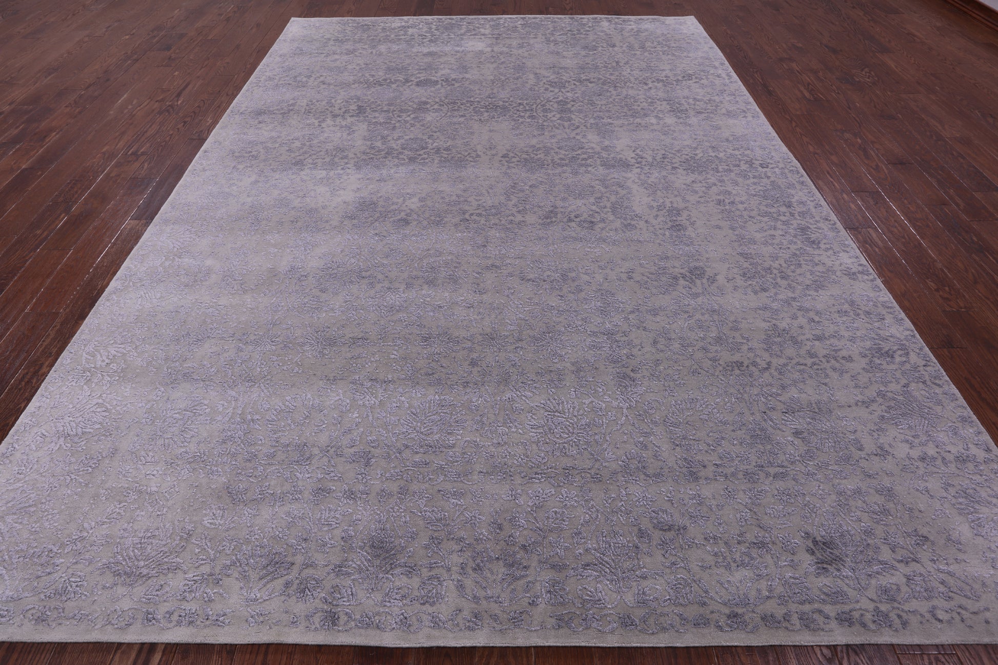 Persian Tabriz Hand Knotted Wool & Silk Rug - 8' 10" X 12' 0" - Golden Nile