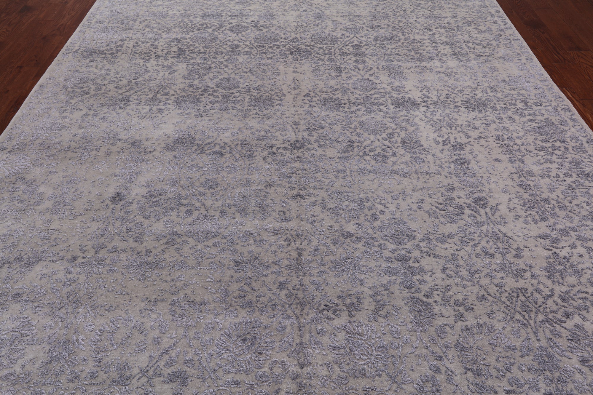 SUPER SALE Persian Tabriz Hand Knotted Wool & Silk Rug - 8' 10" X 12' 0"