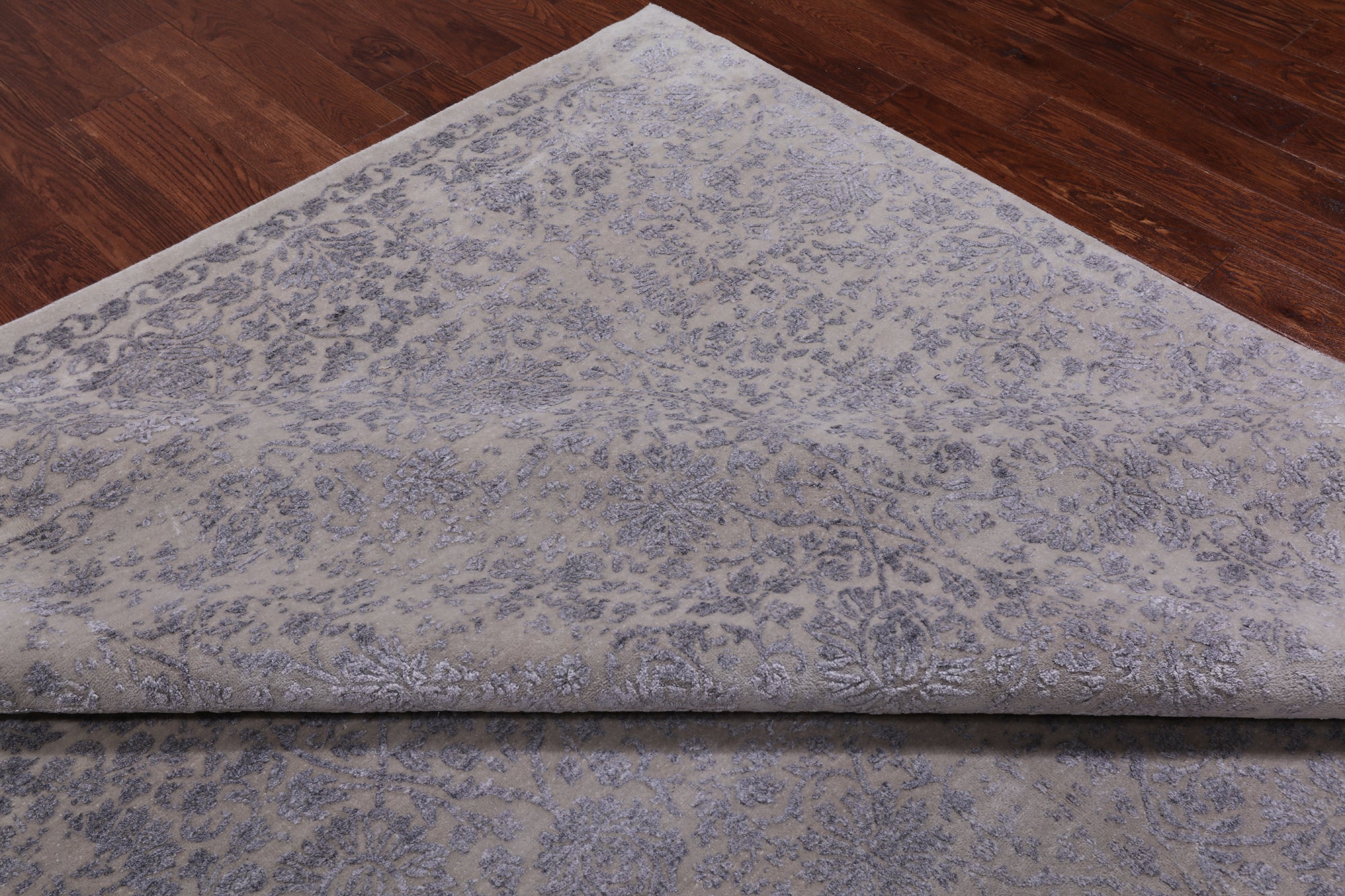 SUPER SALE Persian Tabriz Hand Knotted Wool & Silk Rug - 8' 10" X 12' 0"