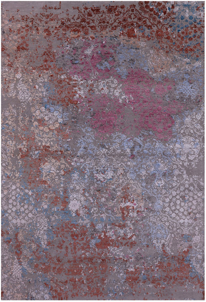 Persian Tabriz Handmade Wool & Silk Rug - 6' 0" X 8' 9" - Golden Nile