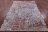 Persian Tabriz Handmade Wool & Silk Rug - 6' 0" X 8' 9" - Golden Nile