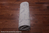 SUPER SALE Ivory Persian Tabriz Hand Knotted Wool & Silk Rug - 6' 0" X 9' 3"