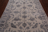 SUPER SALE Ivory Persian Tabriz Hand Knotted Wool & Silk Rug - 6' 0" X 9' 3"