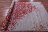 Abstract Contemporary Hand Knotted Wool & Silk Rug - 6' 0" X 8' 11" - Golden Nile