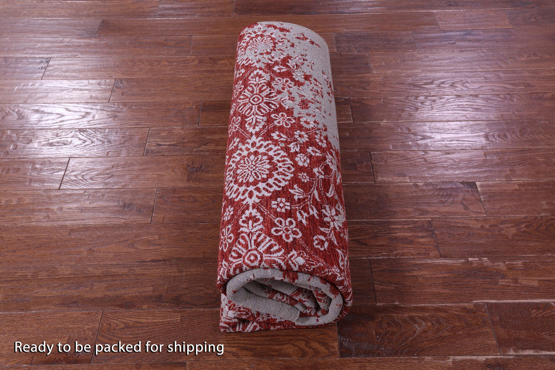 Abstract Contemporary Hand Knotted Wool & Silk Rug - 6' 0" X 8' 11" - Golden Nile